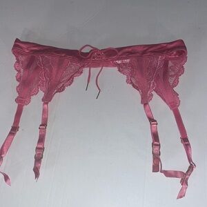NWOT Hot Pink Victoria Secret Garter - Size M/L